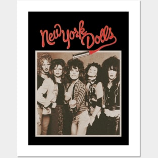 new york dolls retro 90s Posters and Art